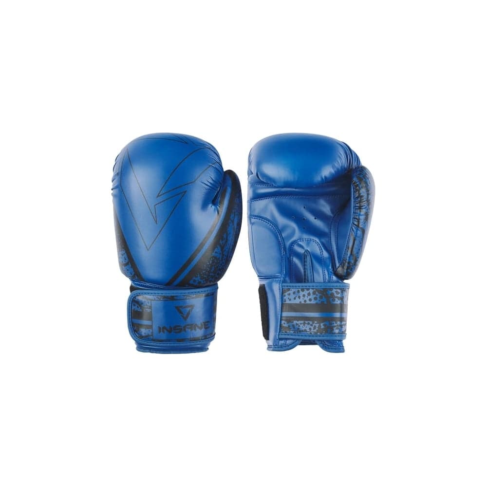 Боксерские перчатки Insane ODIN IN22-BG200, ПУ, синий, 12 oz УТ-00020338