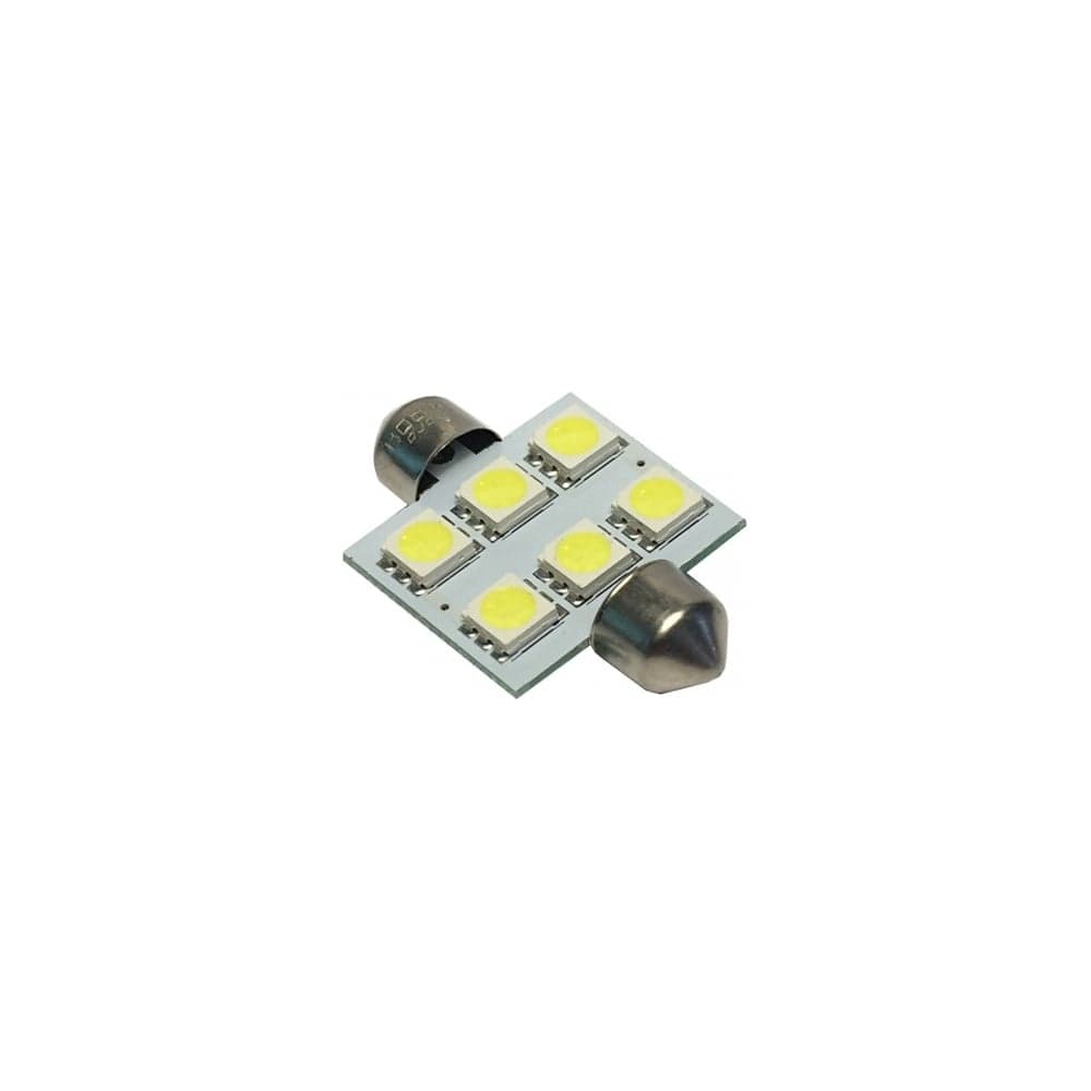 Светодиод Nord-Yada 24 В, T11x36-S8.5 (6SMD size 5050) C5W, белый, 0.96 Вт, 36 Лм, 2 шт. в 1 уп. 902581