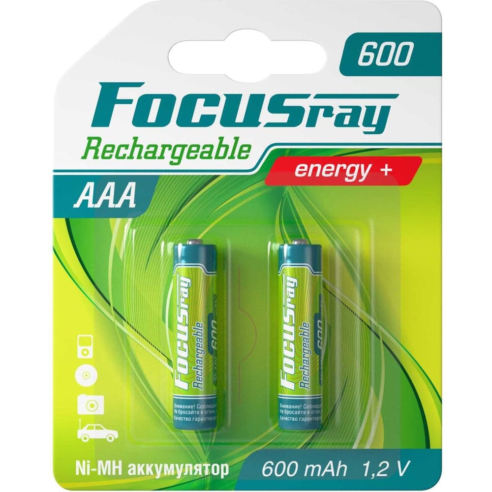 Аккумулятор Focusray 600 mAH AAA 2/24/288, шт 629011