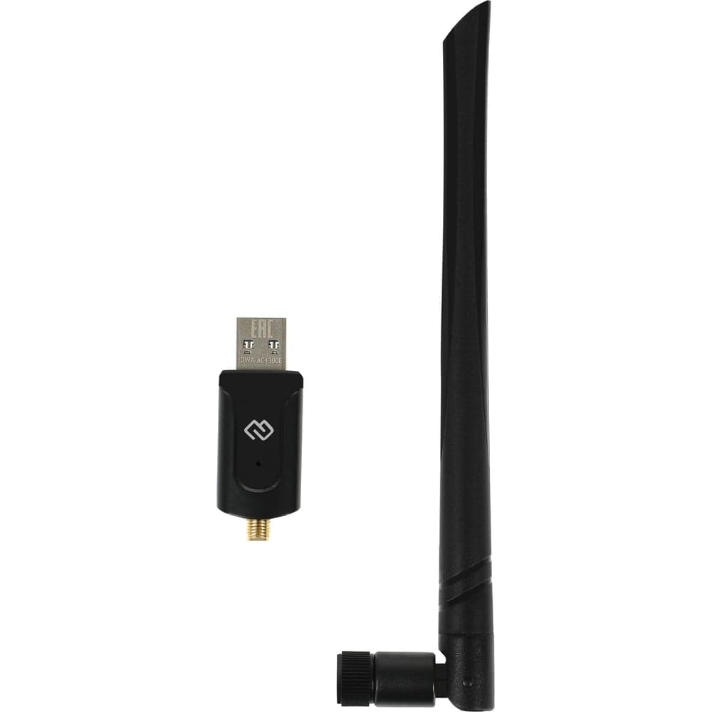 Сетевой адаптер DIGMA Wi-Fi DWA-AC1300E AC1300 USB 3.0 (ант.внеш.съем) 1ант. (упак.:1шт) 1725813