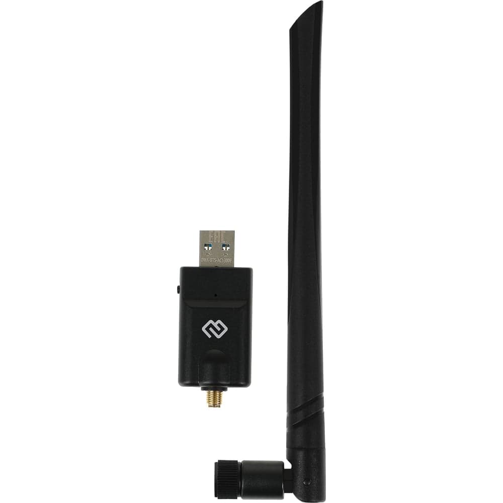 Сетевой адаптер DIGMA Wi-Fi + Bluetooth DWA-BT5-AC1300E AC1300 USB 3.0 (ант.внеш.съем) 1ант. (упак.: 1725764