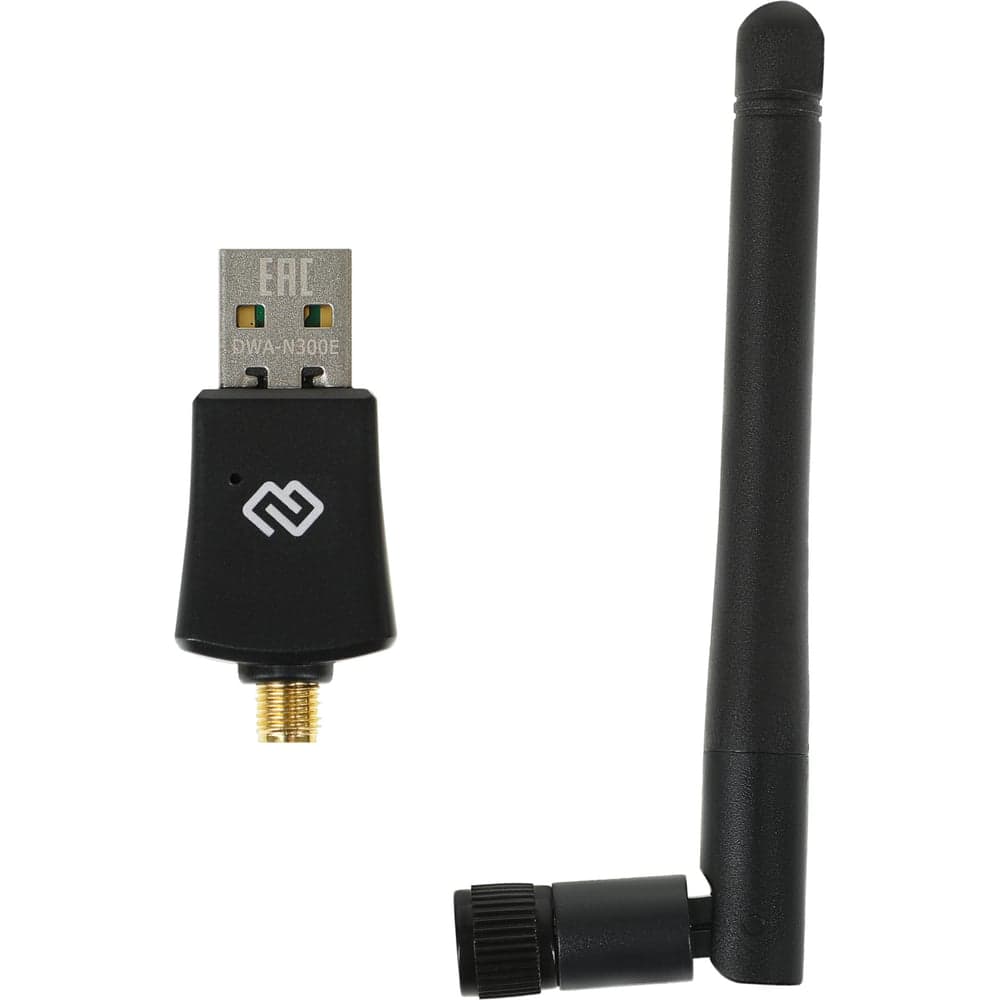 Сетевой адаптер DIGMA Wi-Fi DWA-N300E N300 USB 2.0 (ант.внеш.съем) 1ант. (упак.:1шт) 1725711