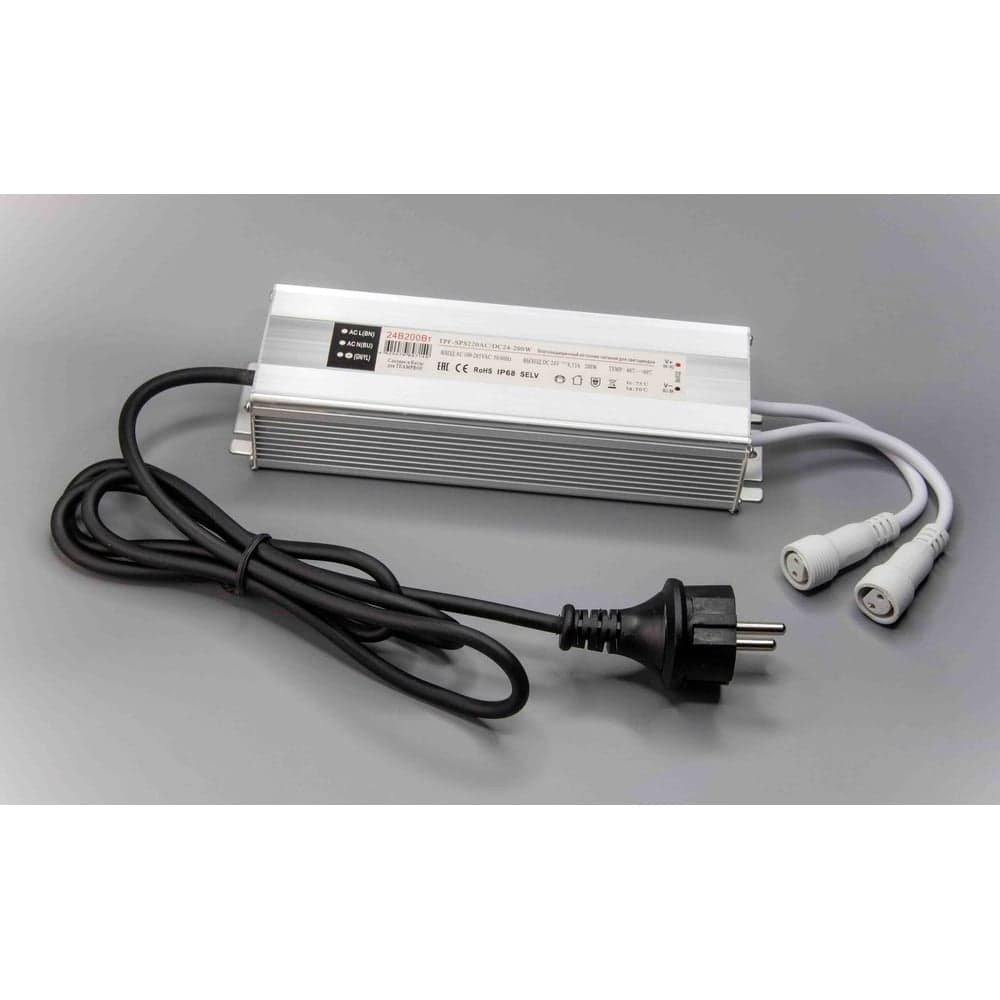 Импульсный источник питания TEAMPROF 220/24 В, 200 Вт, белый TPF-SPS220AC/DC24-200W