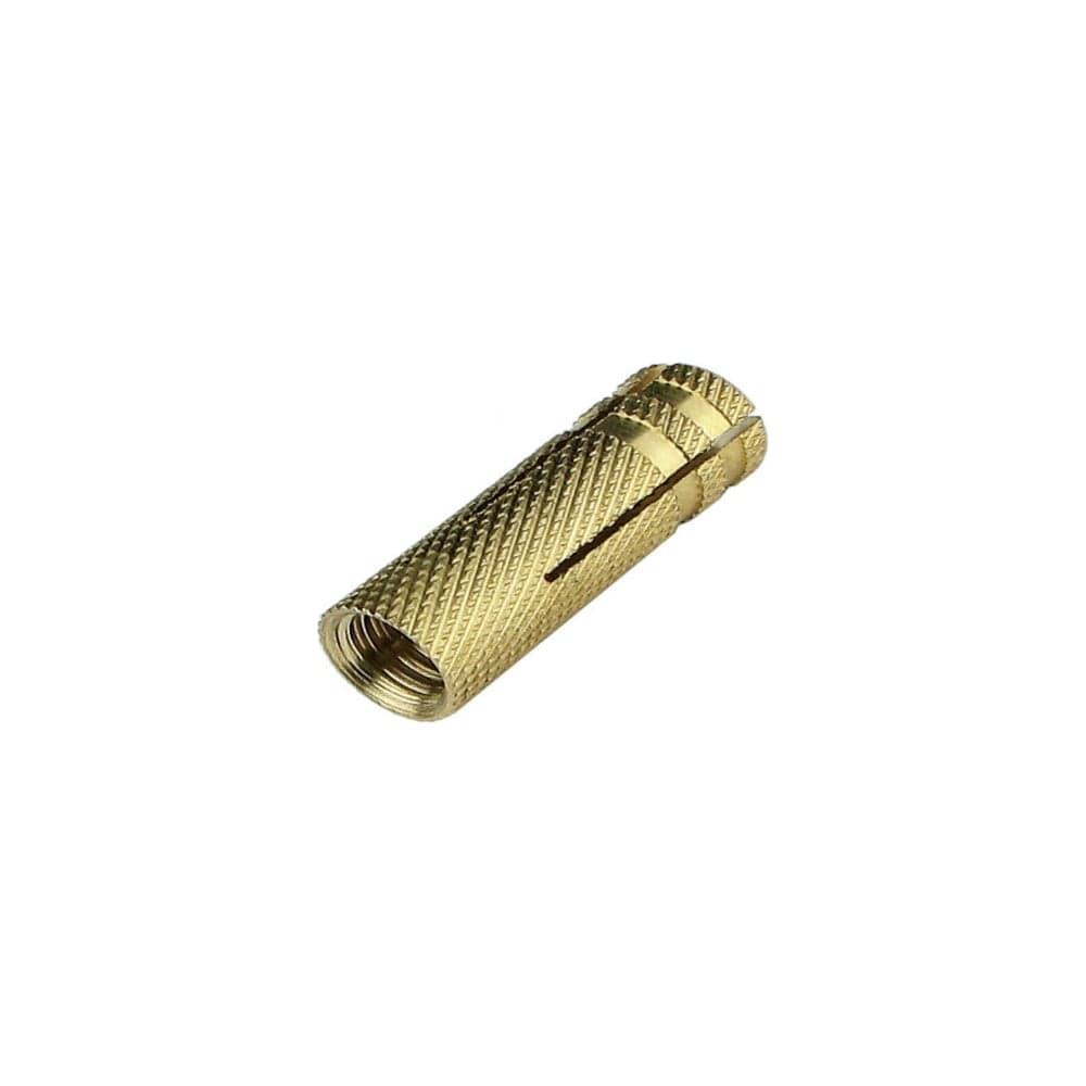 Латунный анкер МЕТАЛЛСЕРВИС цанга с насечками, М8x28 мм, 10 шт. 1255926