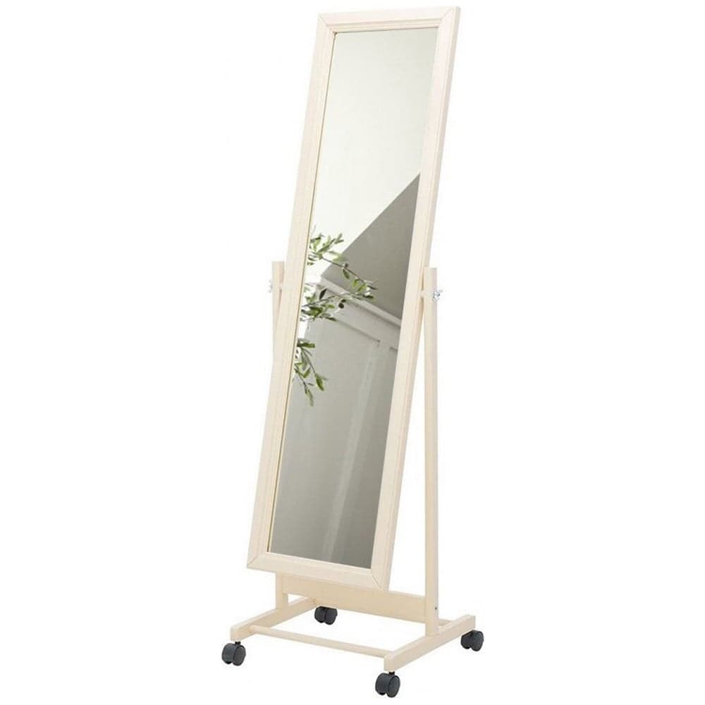 Напольное зеркало Мебелик BeautyStyle 27 слоновая кость 135 см х 42,5 см 8678