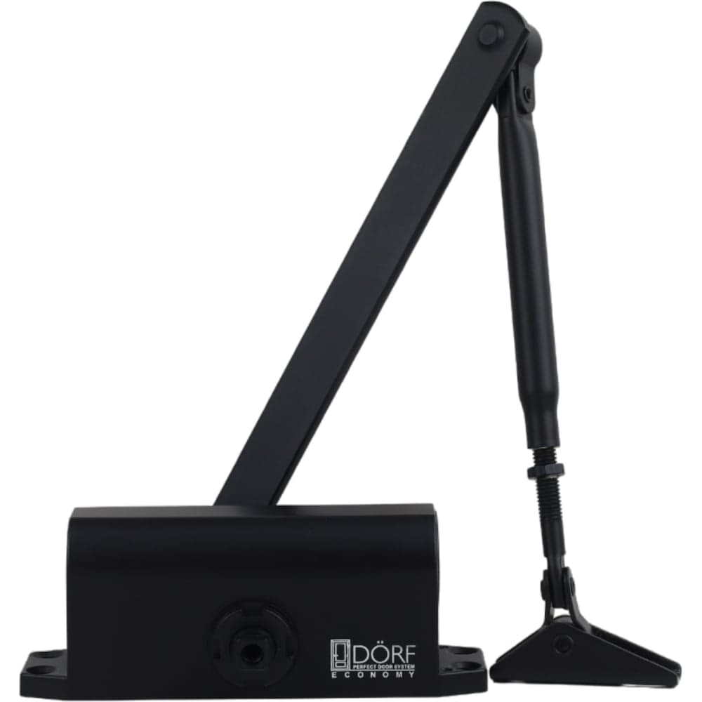 Дверной доводчик DORF economy l-8222 45 кг, черный, 1 к - 1 шт. eco L8222_black_eco
