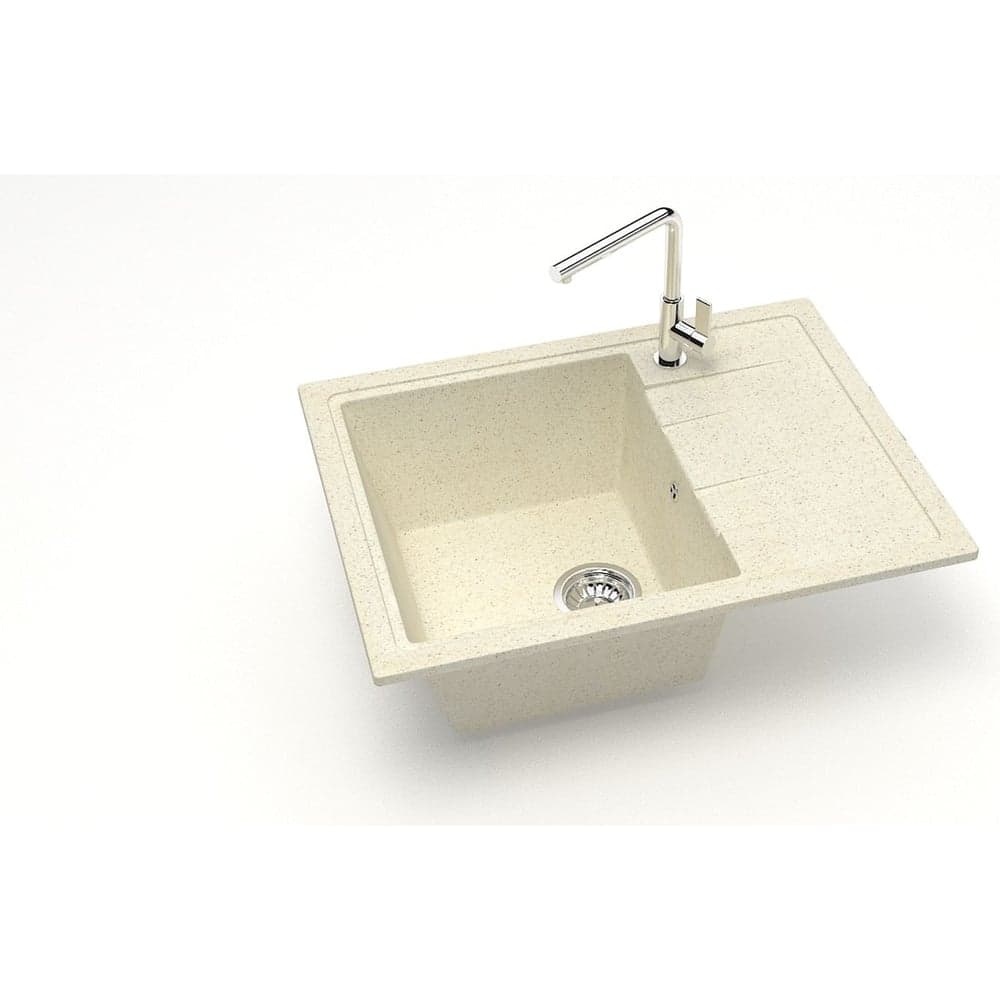 Мойка AQUADREAM матовая 150 /Q2 бежевый прямоугольная с крылом AQ150Q002