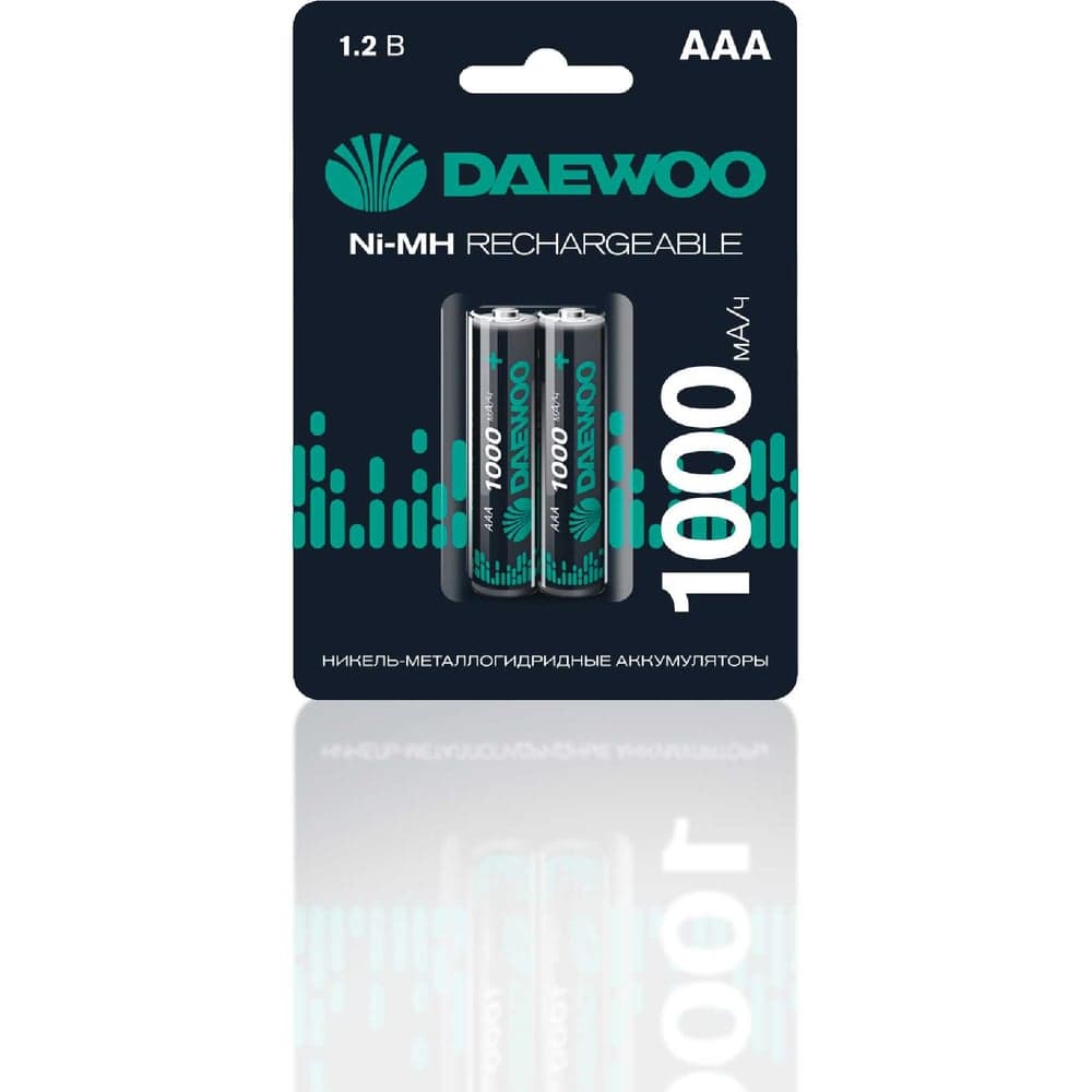 Аккумулятор DAEWOO AAA/HR03 1.2В 1000мА.ч Ni-MH BL-2 (уп.2шт) 5043176