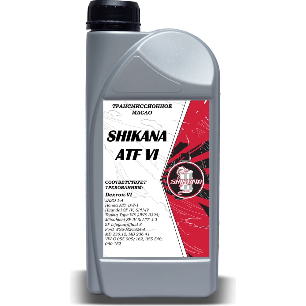 Трансмиссионное масло SHIKANA tn atf dexron-vi 1 л 78688