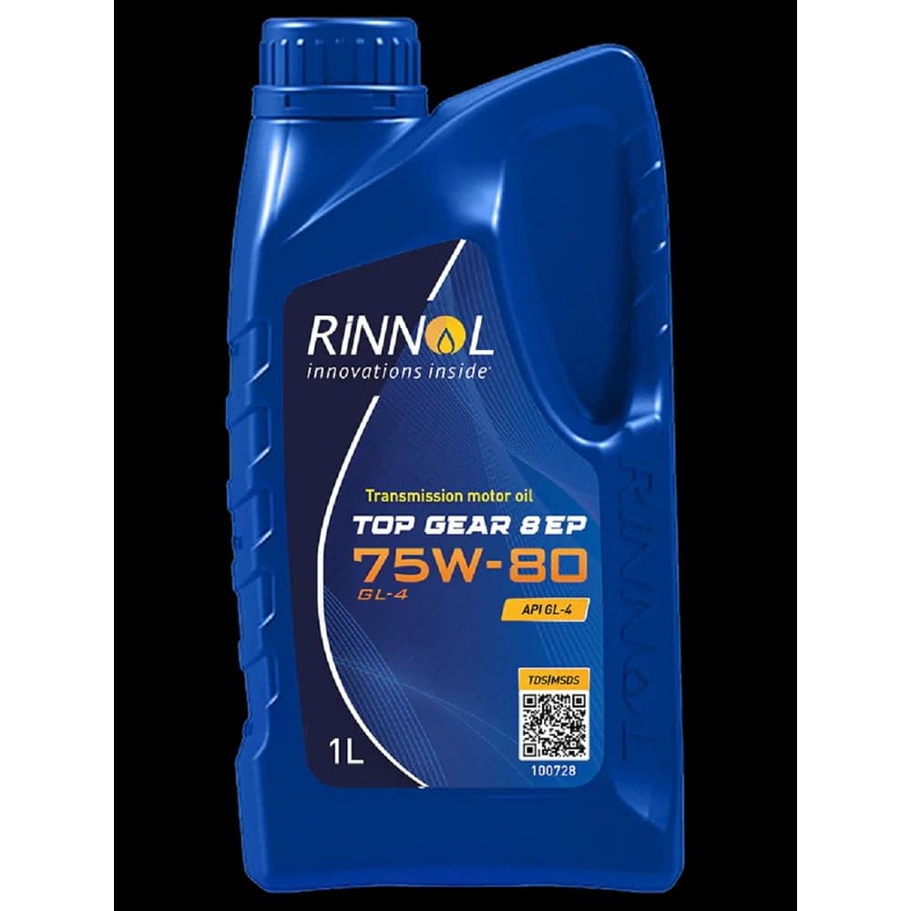 Трансмиссионное синтетическое масло RINNOL TOP GEAR 8 EP 75W80, GL4, 1 л 100782