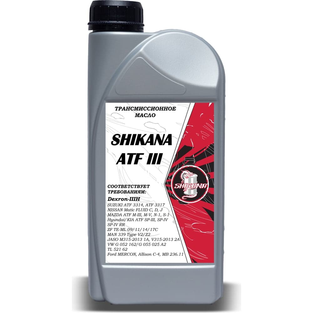 Трансмиссионное масло SHIKANA tn atf dexron-iii 1 л 78682