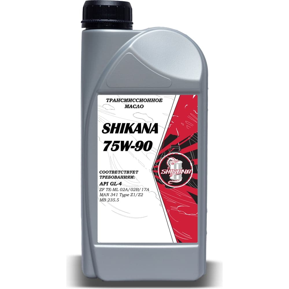 Полусинтетическое трансмиссионное масло SHIKANA tn sae 75w90 gl-4 1 л 78694