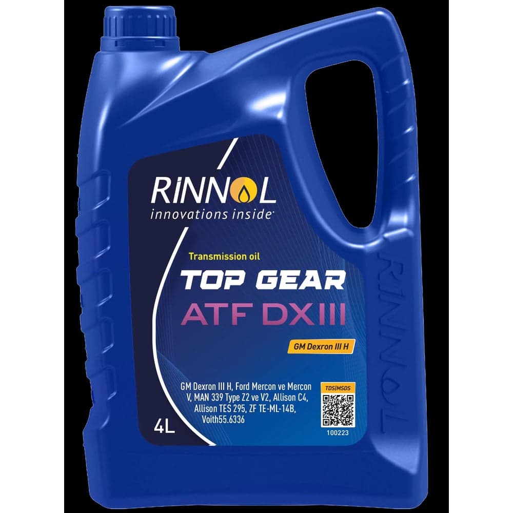Трансмиссионное минеральное масло RINNOL TOP GEAR ATF DX III, 4 л 100223