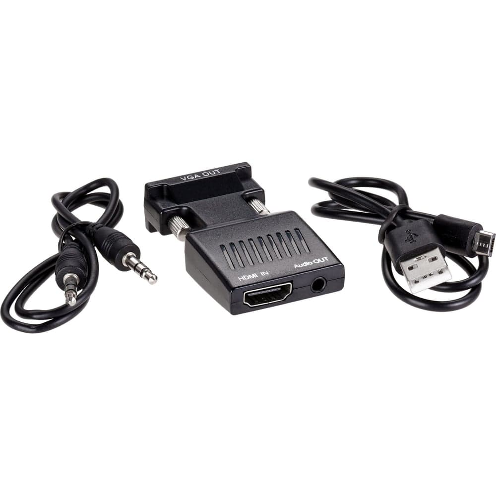 Переходник VCOM hdmi f - vga m и audio 1080 60hz CA336A