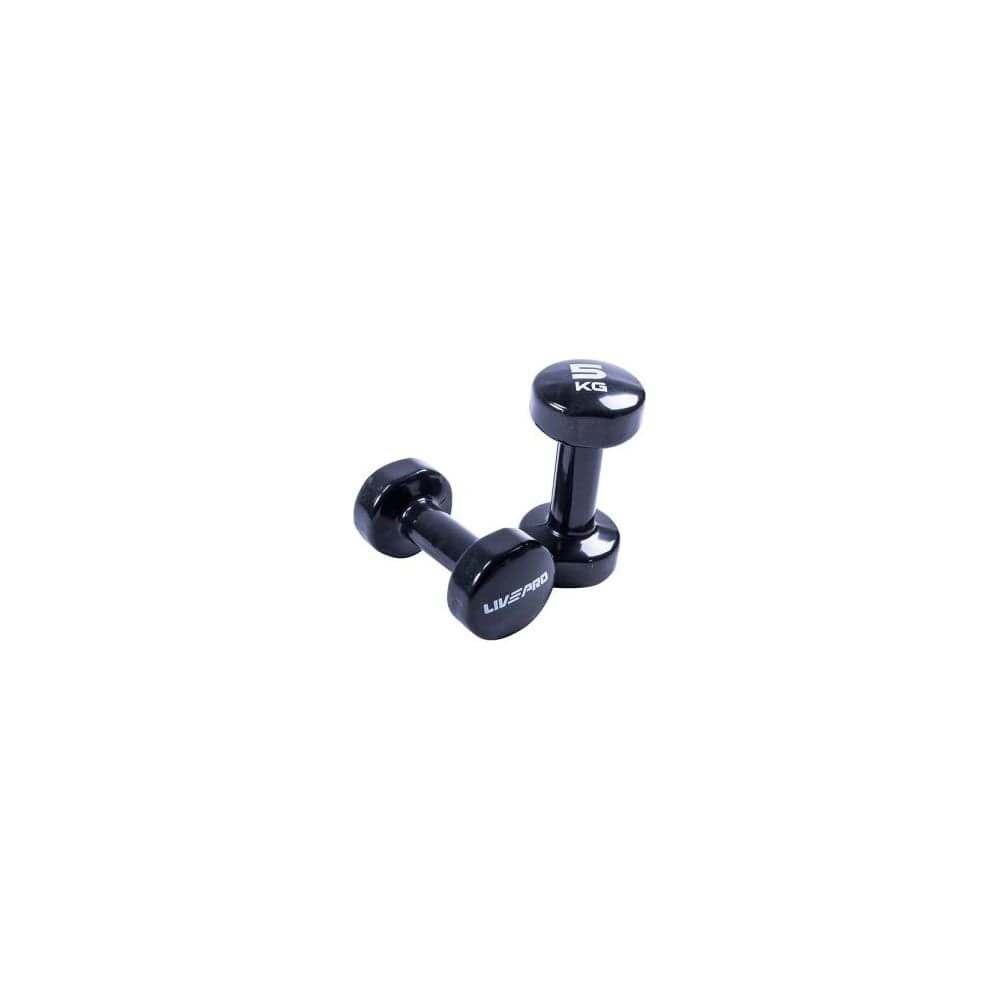 Гантели LIVEPRO для аэробики Colored Studio Dumbbell, 5 кг, черный NL LP8076-5 BK-00-00
