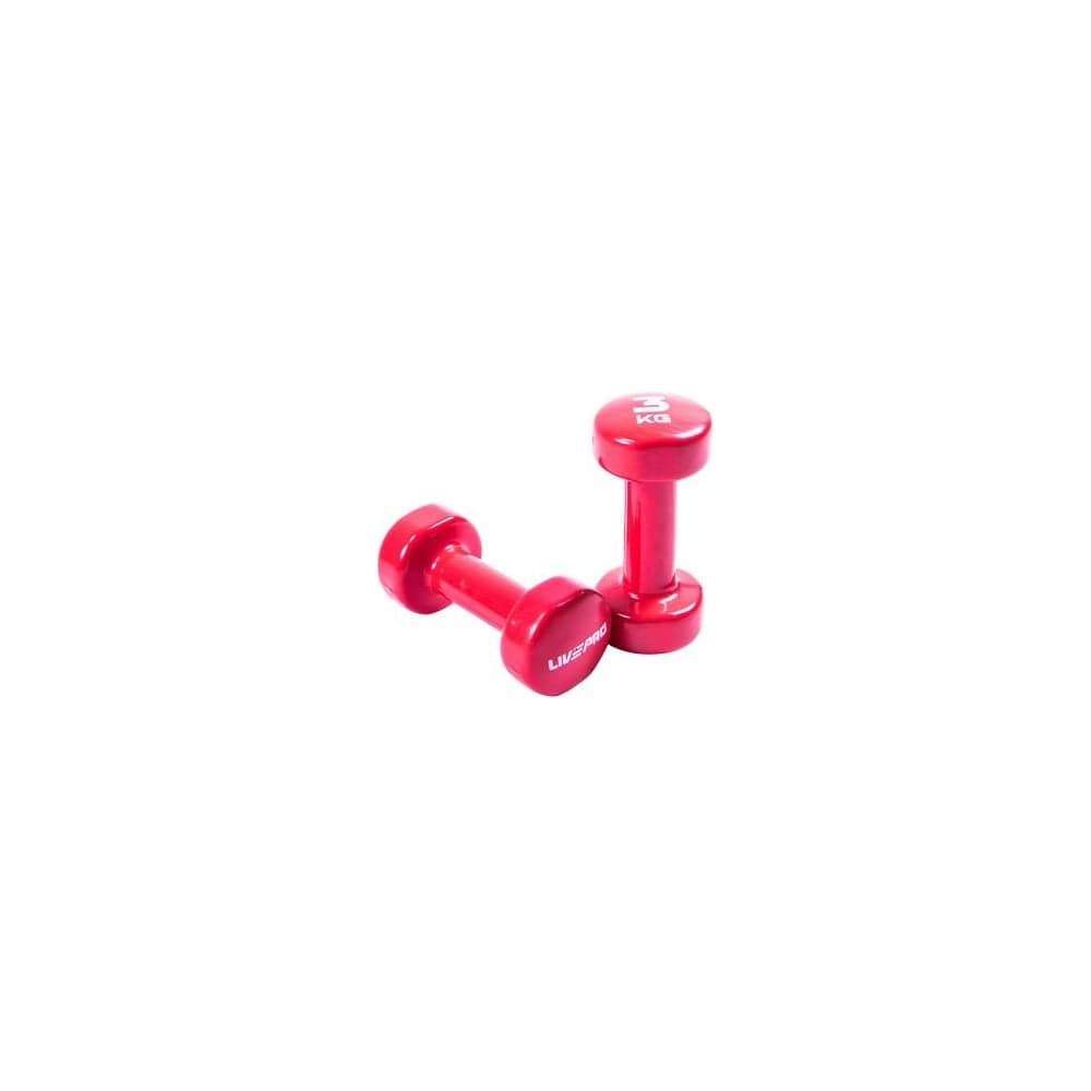 Гантели LIVEPRO для аэробики Colored Studio Dumbbell, 3 кг, красный NL LP8076-3 RD-00-00
