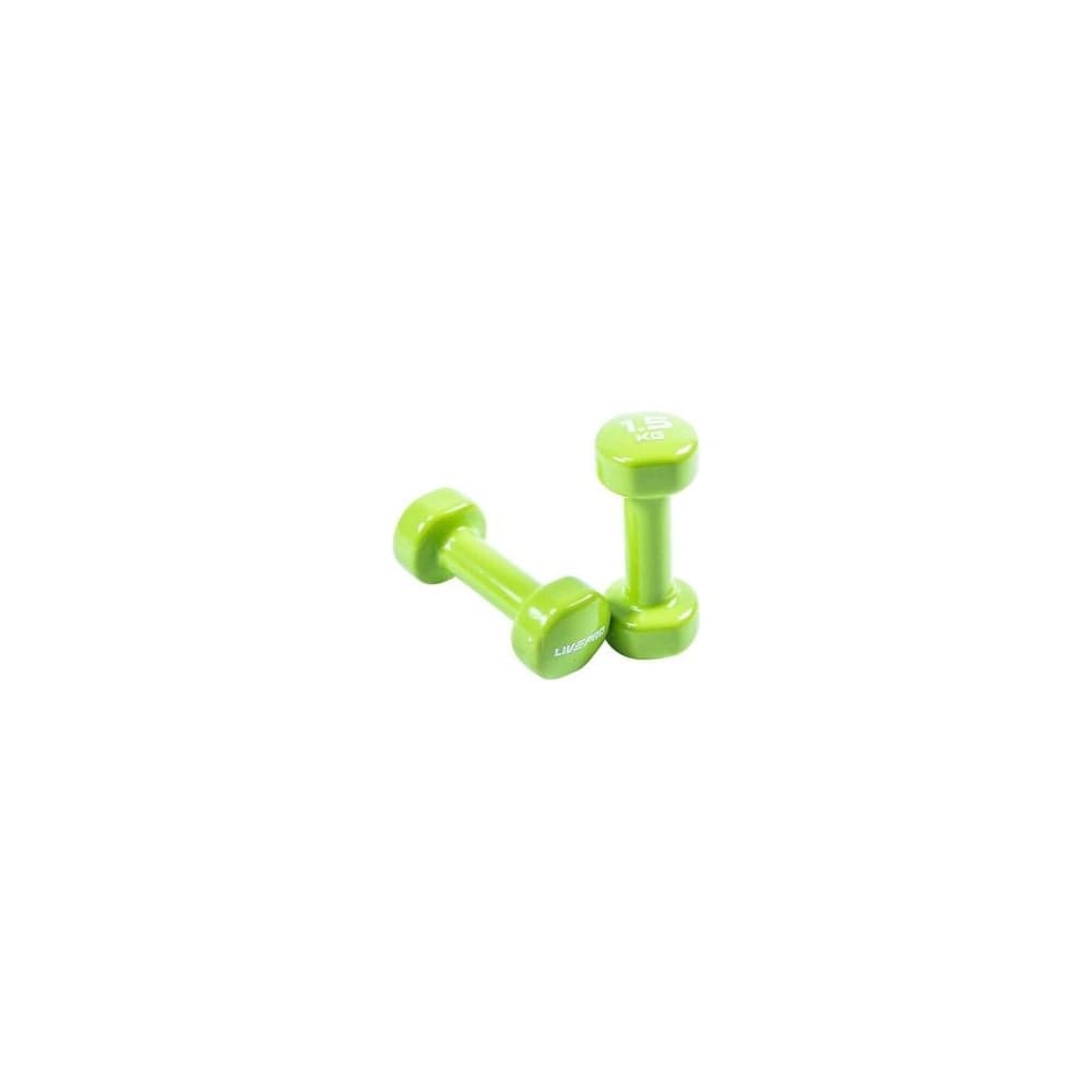 Гантели LIVEPRO для аэробики Colored Studio Dumbbell, 1, 5 кг, зеленый NL LP8076-1.5 GN-00-00