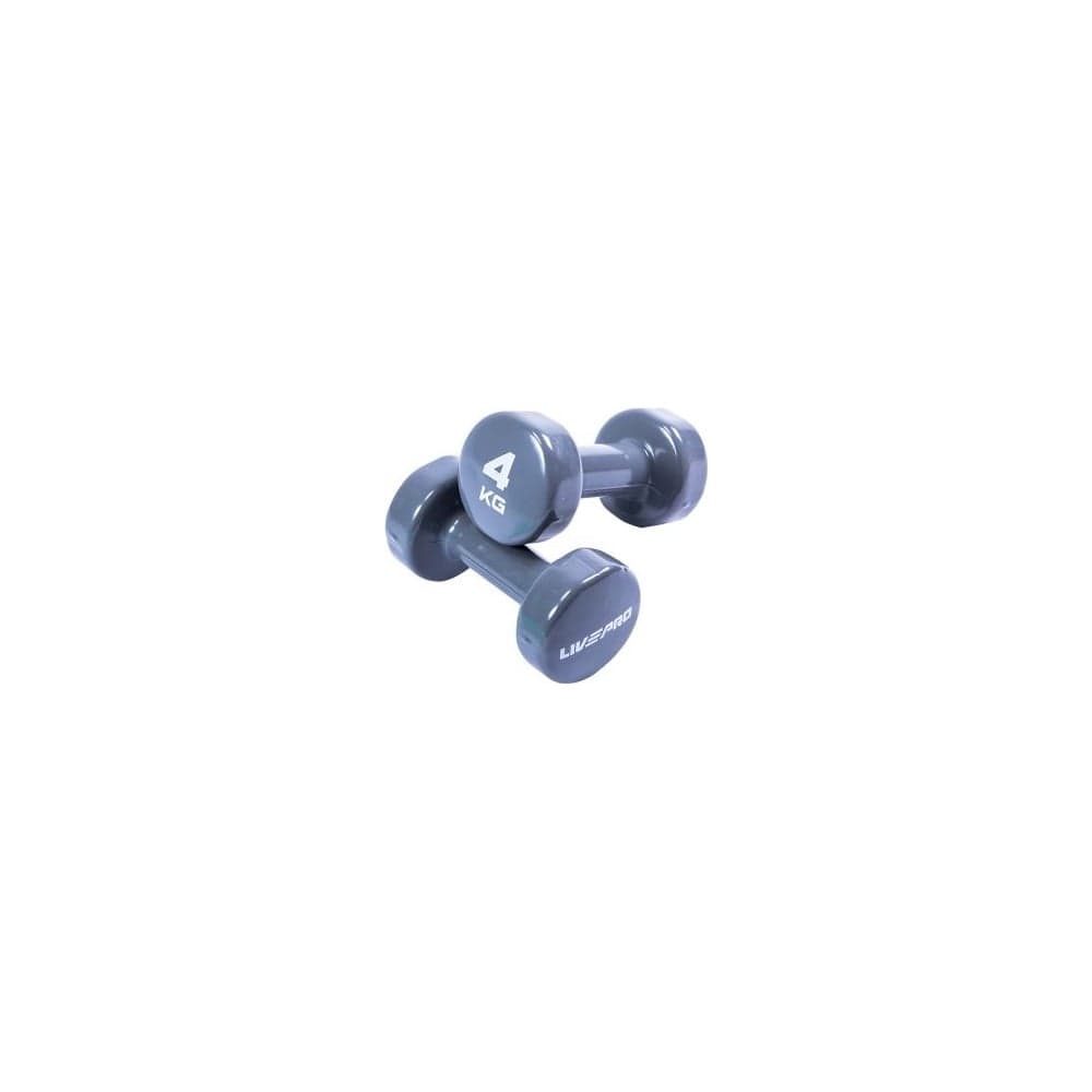 Гантели LIVEPRO для аэробики Colored Studio Dumbbell, 4 кг, серый NL LP8076-4 GY-00-00