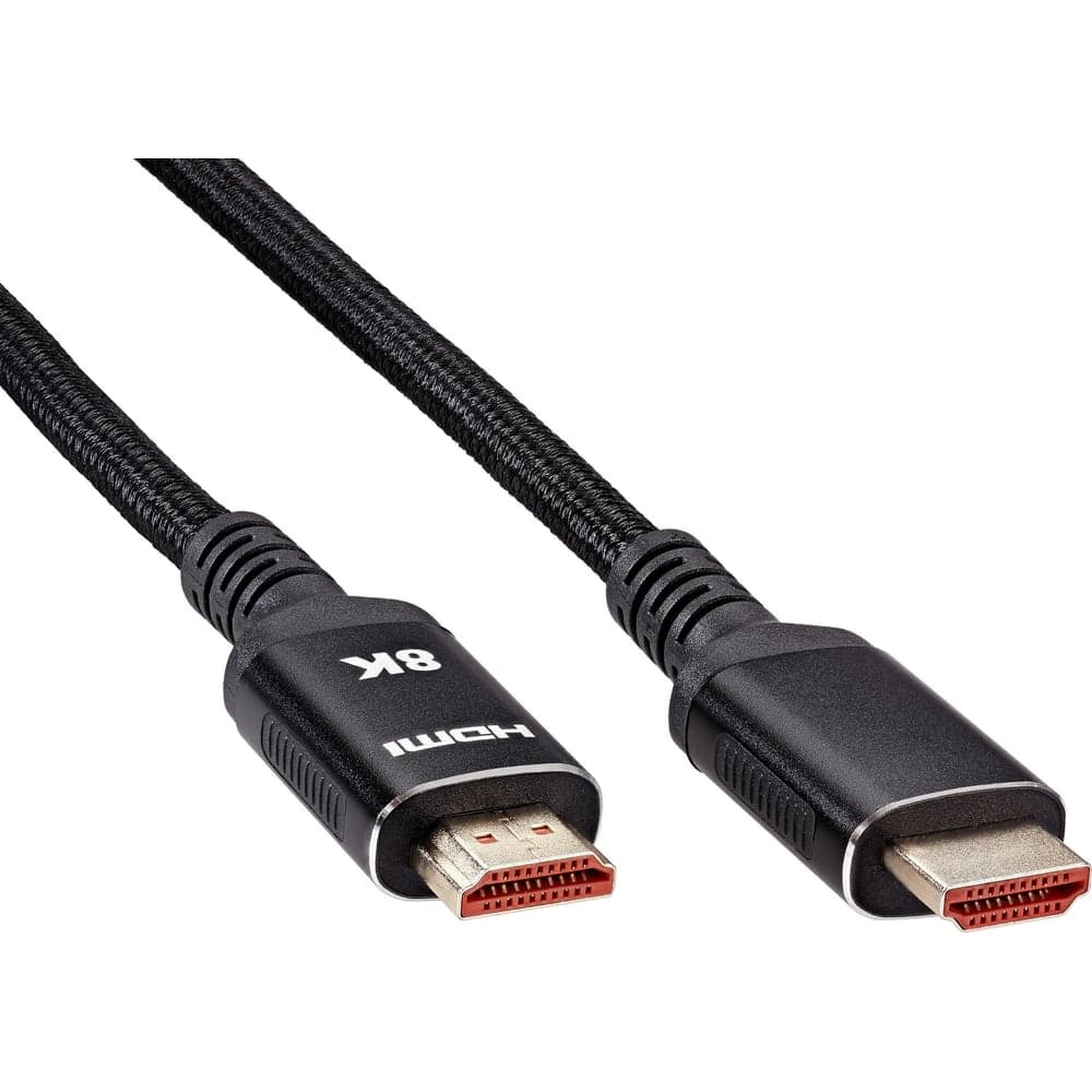 Кабель hdmi 19m/m ver 2.1 AOpen/Qust 8k 60hz оплетка 5m черный ACG859B-5.0