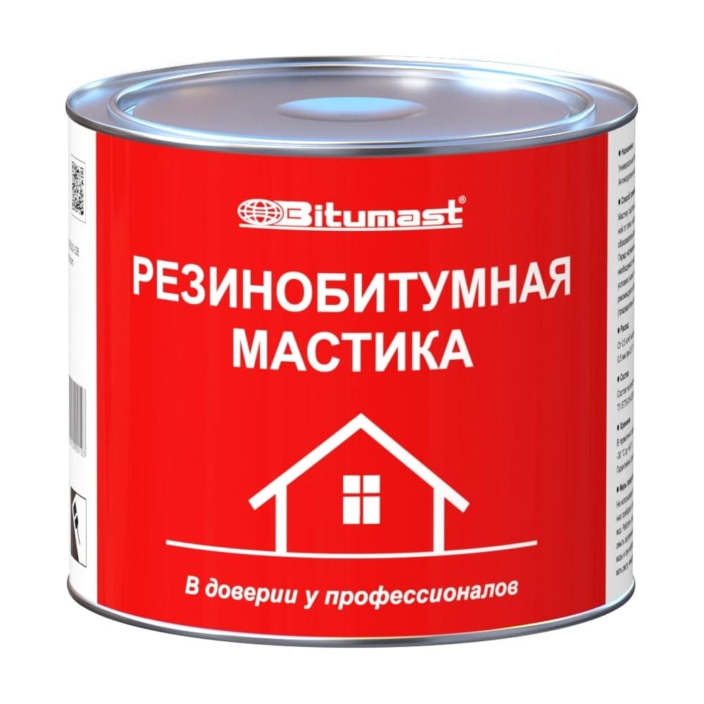 Резинобитумная мастика, 2 л Bitumast 4607952900103