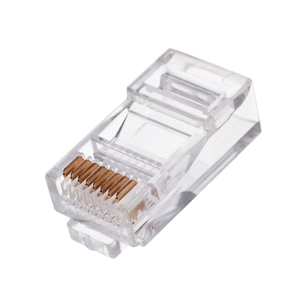 Вилка Cablexpert RJ-45 8P8C универсальная кат.5e, контакты 6 микродюймов 10 шт. PLUG3UP6/10