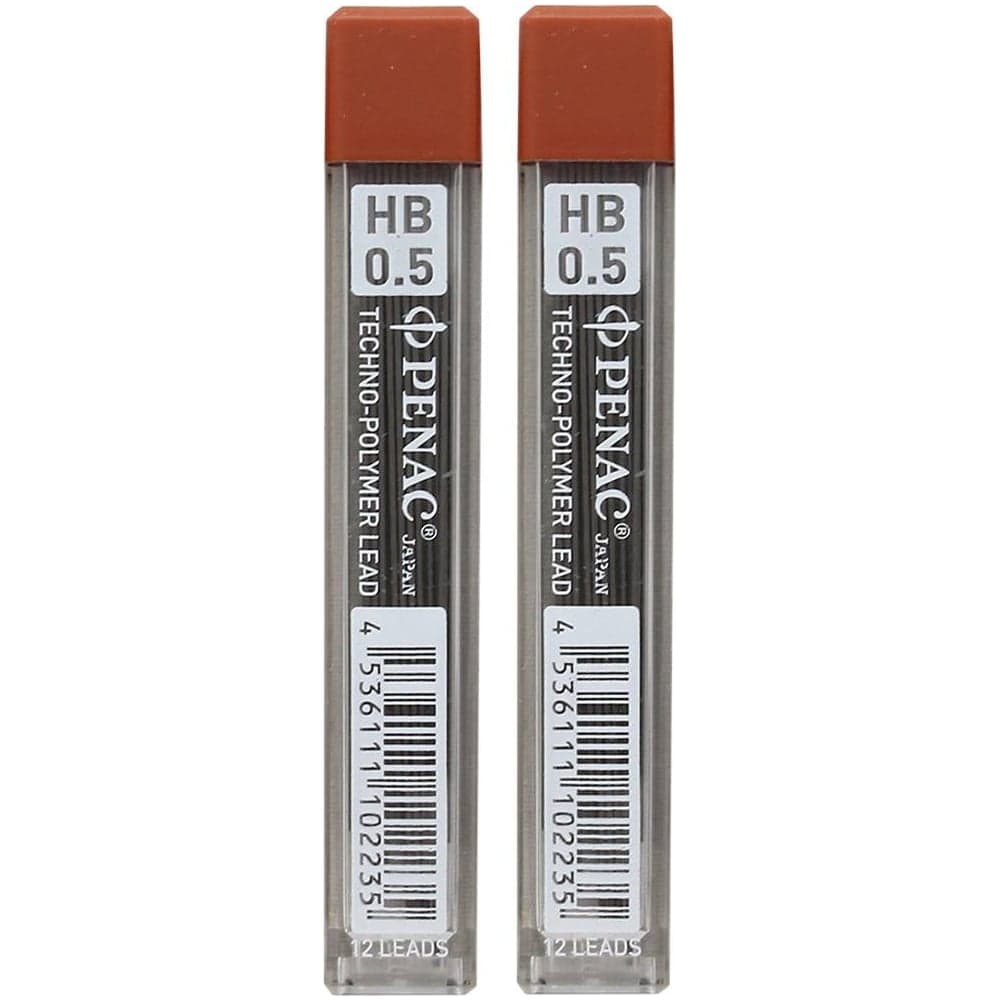 Грифель Penac 0.5 мм, hb, 12 шт. 2 шт. в комплекте L512G/HB-2SET