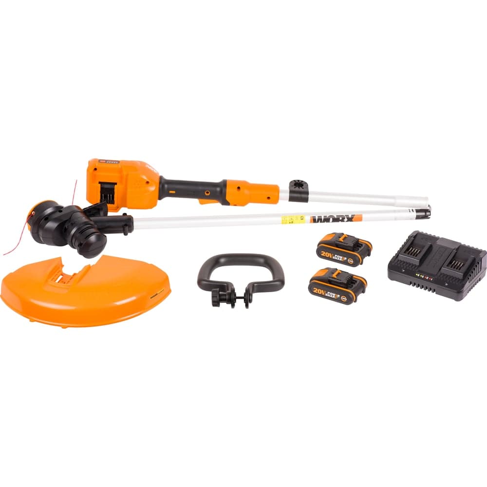 Аккумуляторный триммер WORX 40В, 33см, 2Ач х2, двойное ЗУ, коробка WG183E