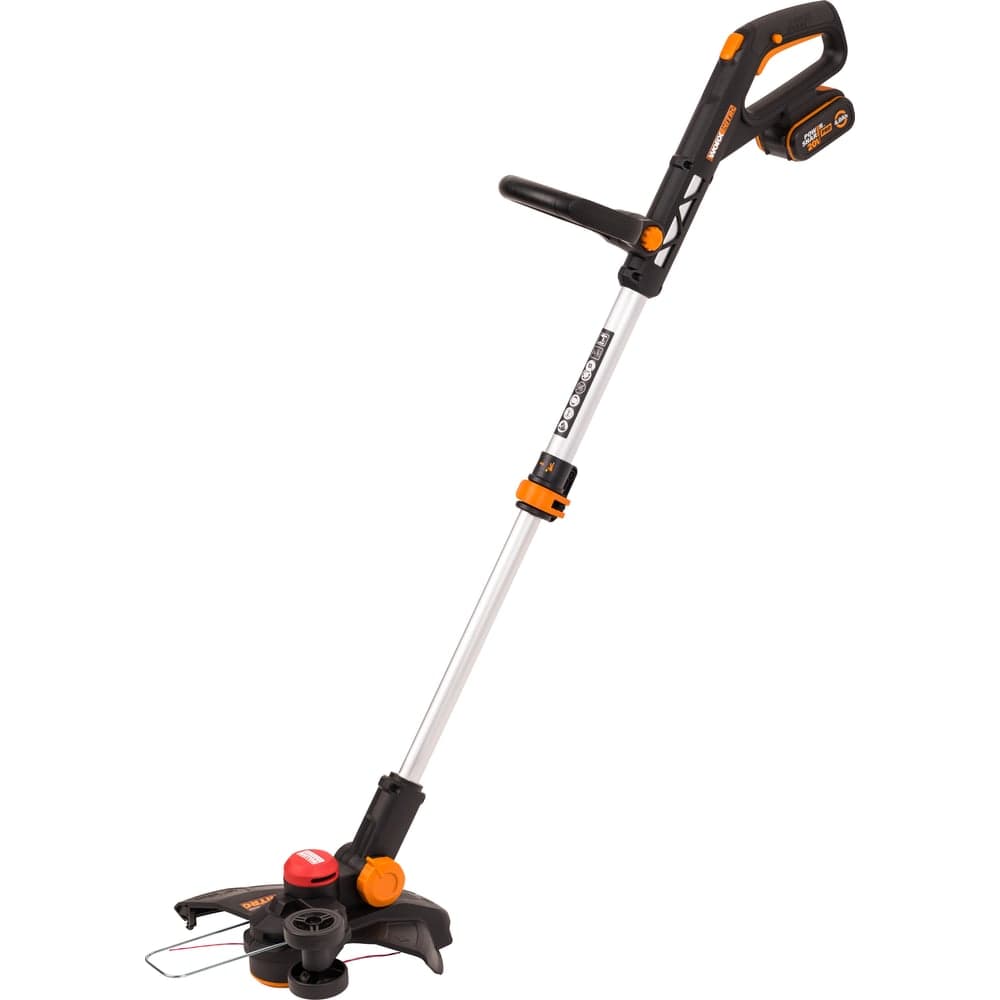 Аккумуляторный триммер WORX бесщёточный, 20В, 33см, 4Ач х1, ЗУ 2А, коробка WG173E