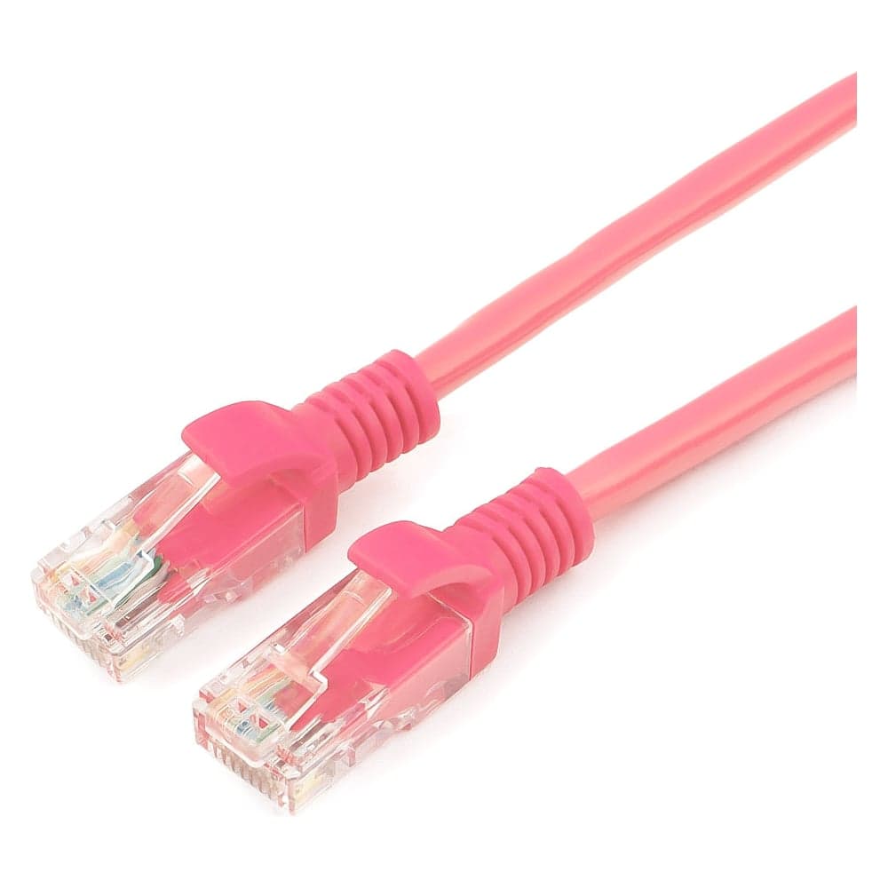 Многожильный патч-корд Cablexpert UTP кат.5e, 0.25м, литой, розовый PP12-0.25M/RO