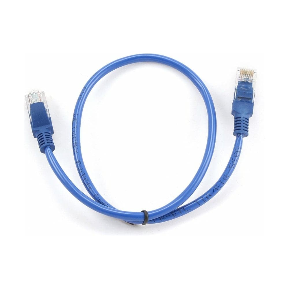 Многожильный патч-корд Cablexpert UTP кат.5e, 0.5м, литой, синий PP12-0.5M/B