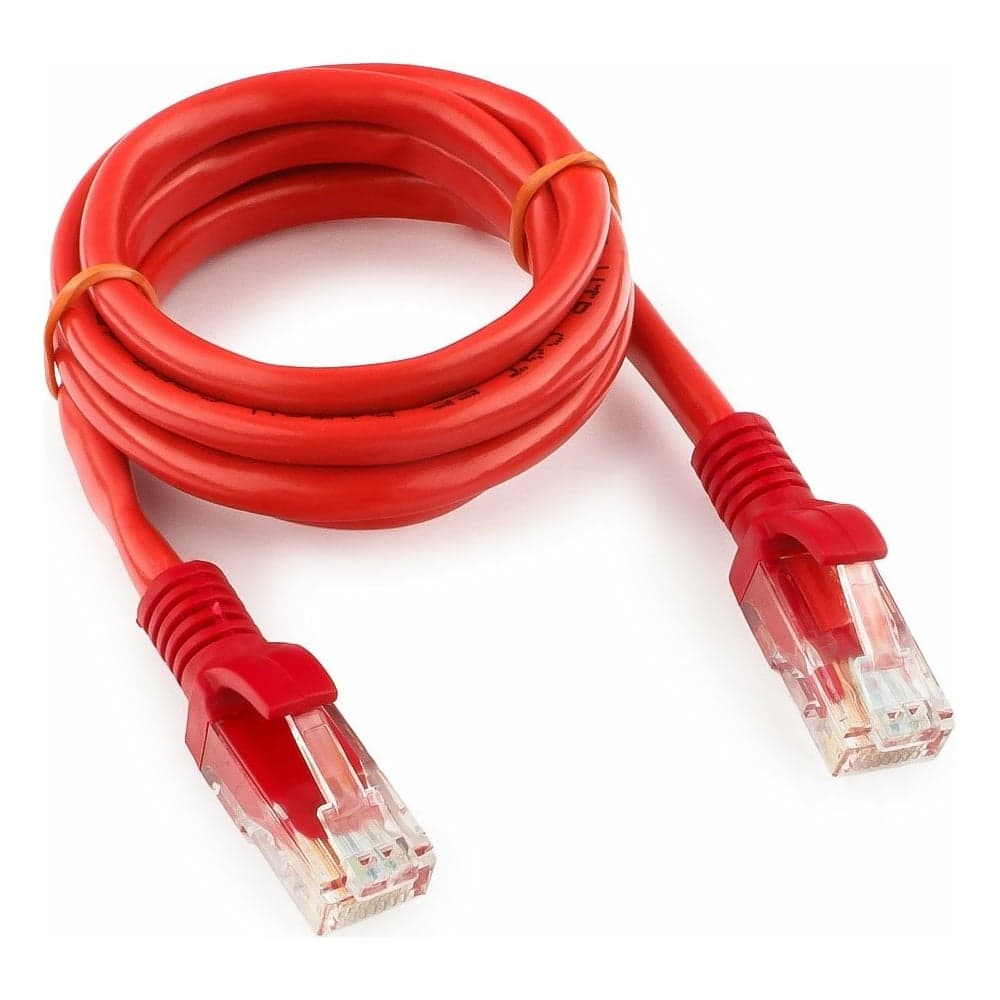 Многожильный патч-корд Cablexpert UTP кат.5e, 1м, литой, красный PP12-1M/R