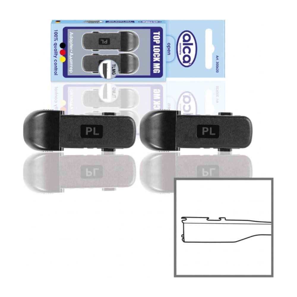 Адаптеры для щеток Alca TOP LOCK MG (JWB071) комплект 2 шт. 300620