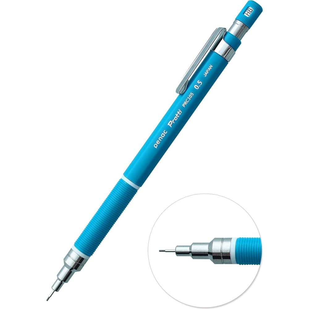 Механический карандаш Penac protti prc 105, 0.5 мм, hb, голубой, блистер картон MP0105-BL-03/B
