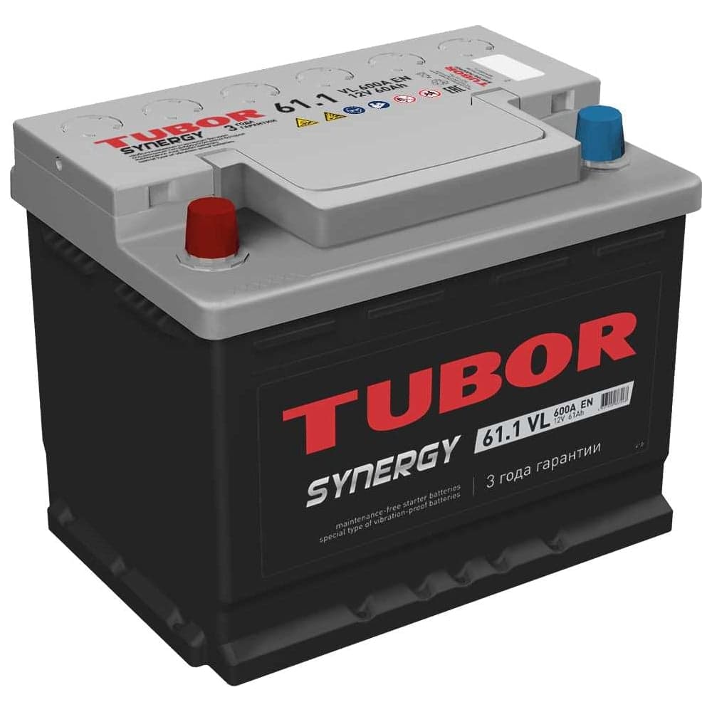 Аккумулятор TUBOR SYNERGY 6СТ-61.1 VL 4607008887068