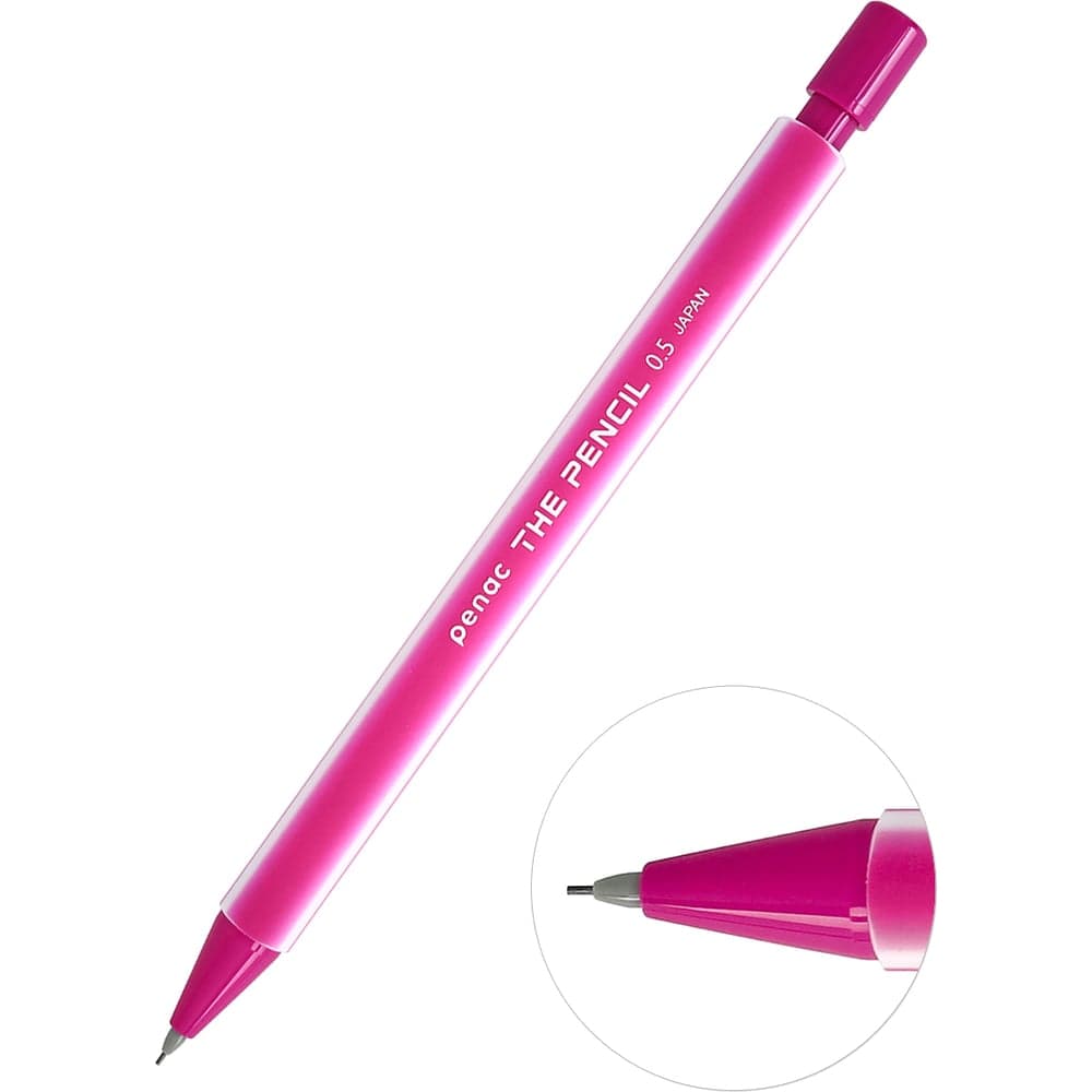 Механический карандаш Penac the pencil, 0.5 мм, hb, розовый, в блистере MP0305-PK/B