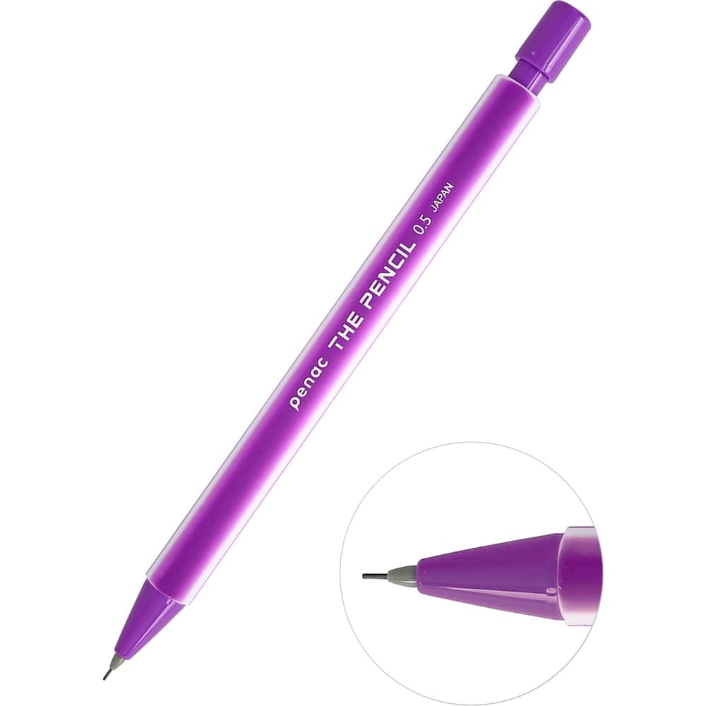 Механический карандаш Penac the pencil, 0.5 мм, hb, фиолетовый, в блистере MP0305-VL/B