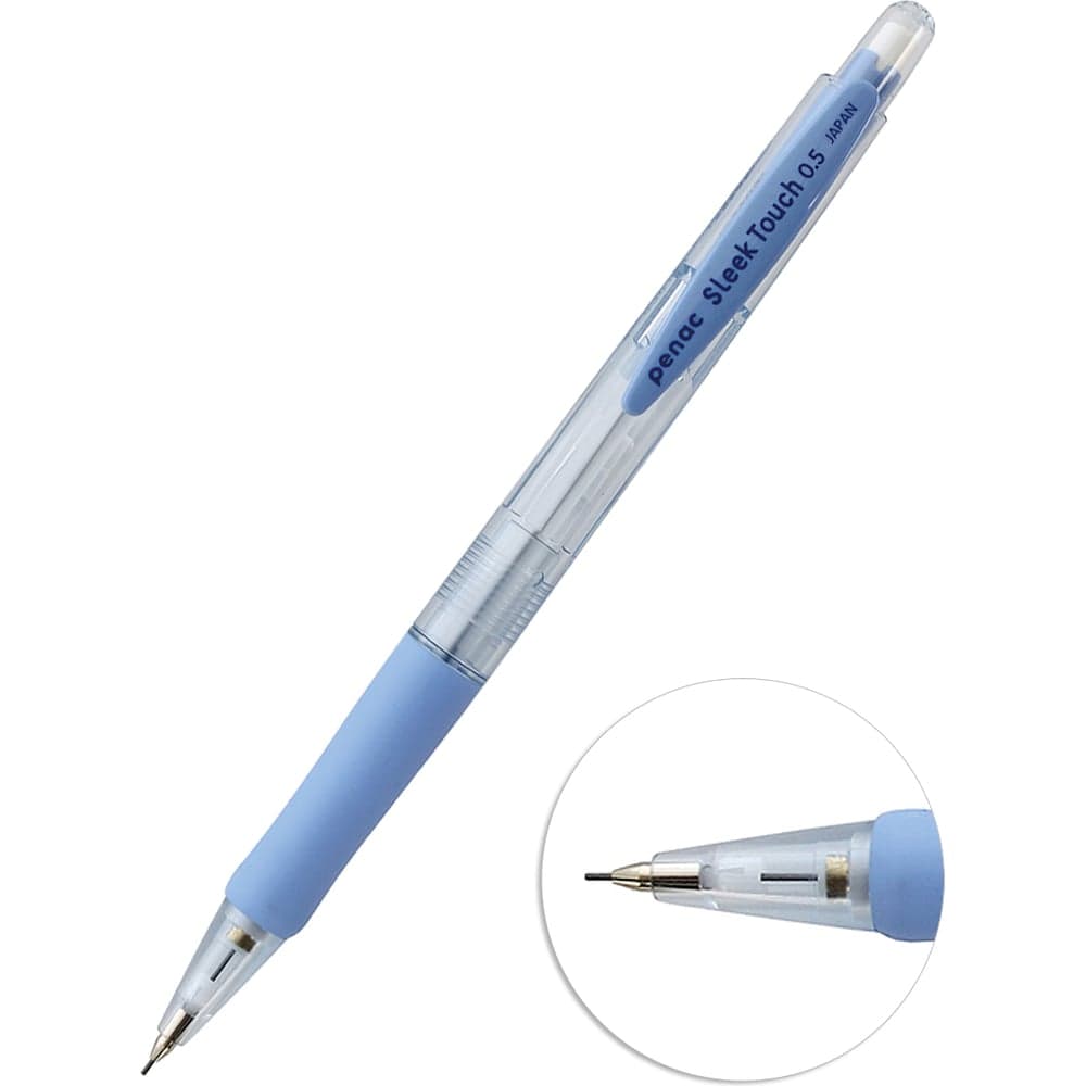 Механический карандаш Penac sleek touch pastel, 0.5 мм, hb, пастельный голубой, блистер SA0907-25/B