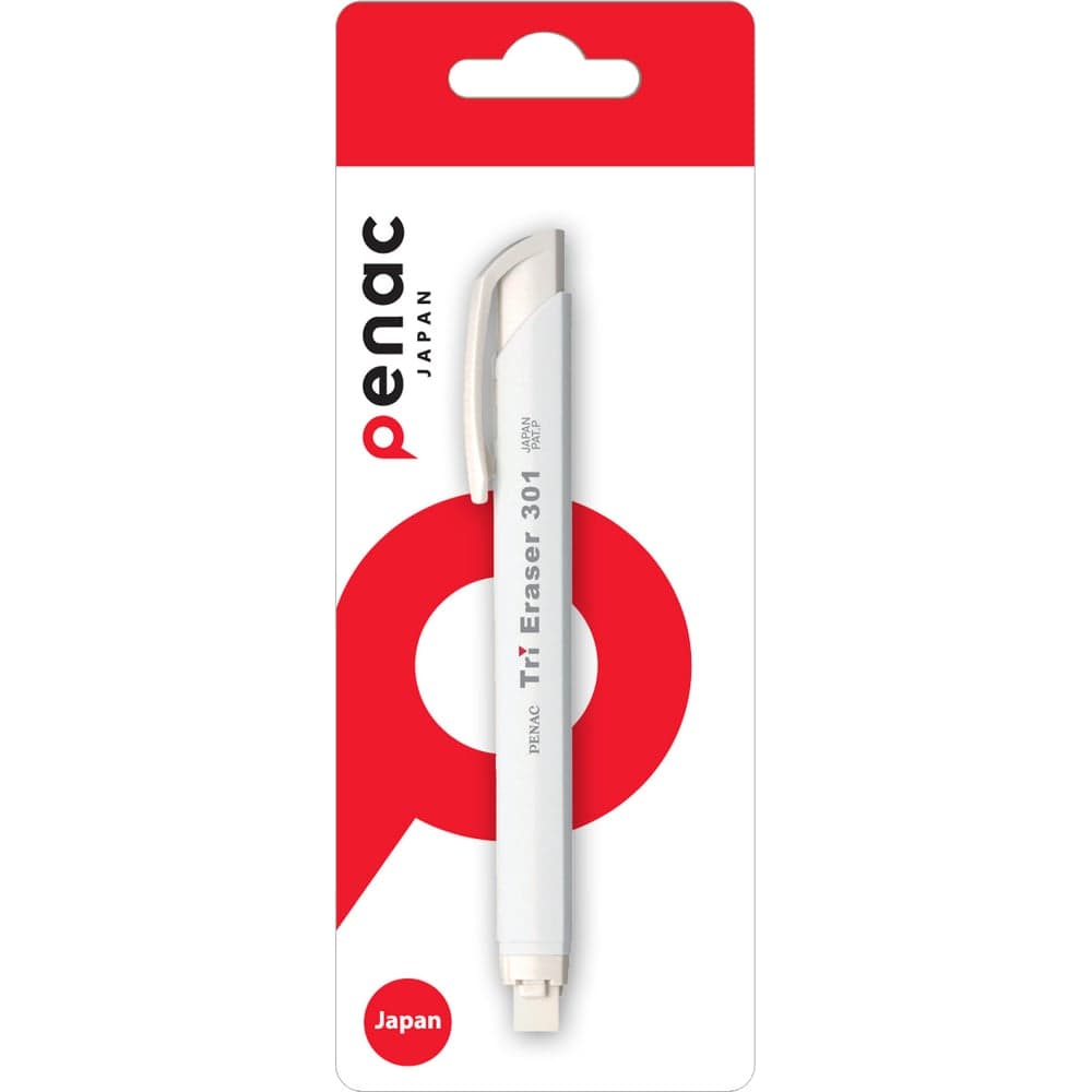 Ластик Penac tri eraser белый, в блистере ET0401-01/B