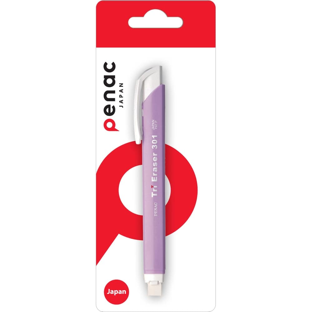 Ластик Penac tri eraser фиолетовый, в блистере ET0401-30/B