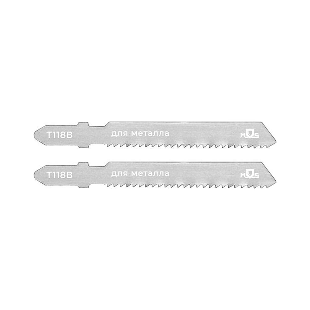 Пилка по металлу T118B, HSS, 75 мм, 2 шт для лобзика MOS 40821М