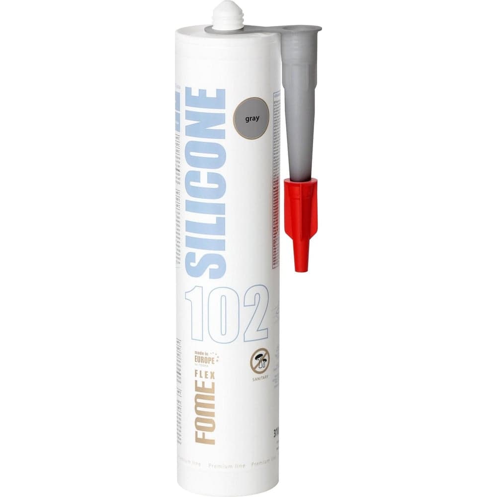 Силиконовый герметик FOME FLEX SANITARY SILICON 102 серый, 310 мл 01-4-1-106