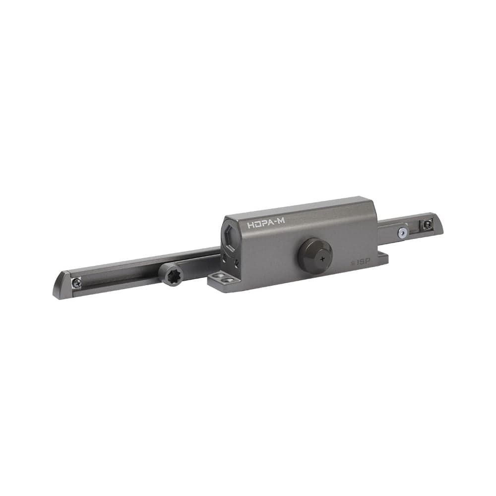 Дверной доводчик НОРА-М Isparus 450 Slider (от 110 до 150 кг) скользящая тяга - Графит 19303