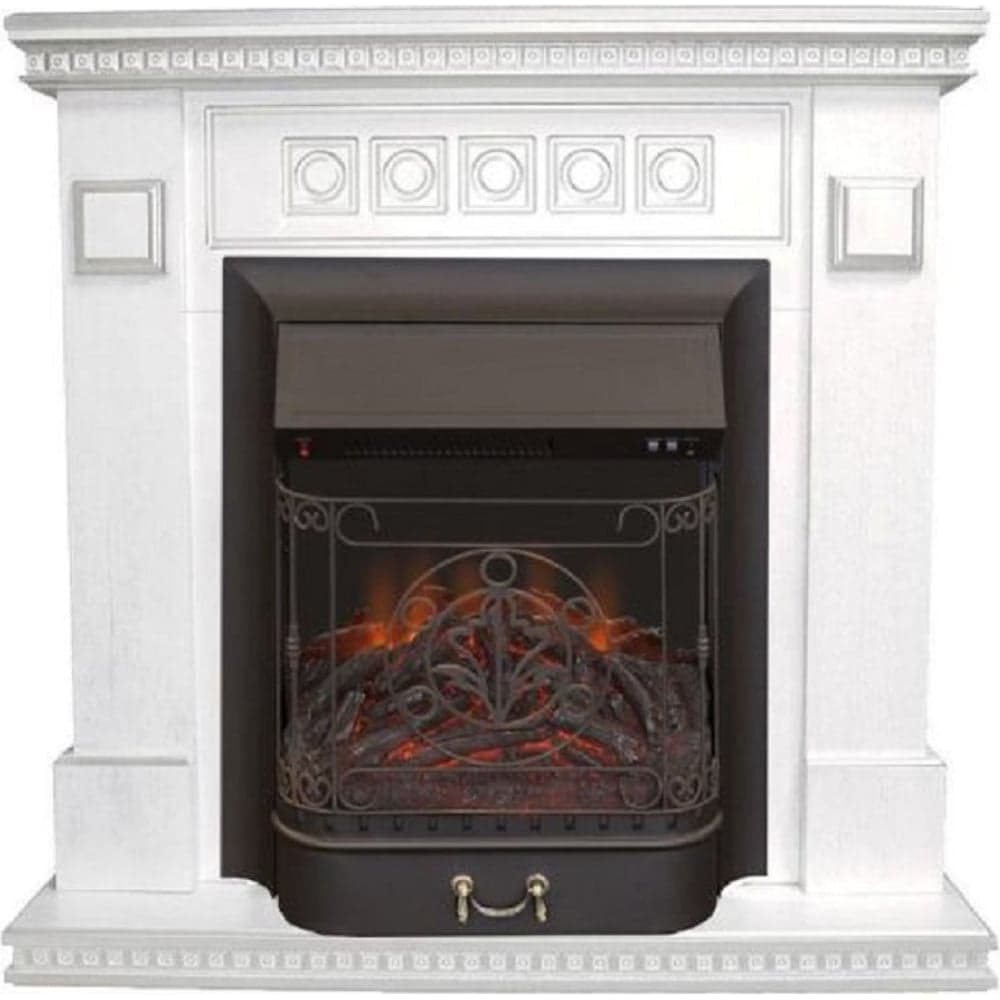 Каминокомплект InterFlame Остин Магия Magestic black Magestic bl белый