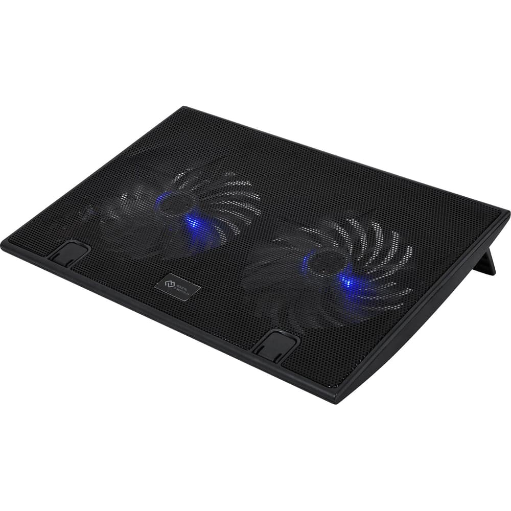 Подставка для ноутбука DIGMA D-NCP170-2H 17", 390x270x25мм, 2xUSB, 2x160мм, FAN 700г, черный 1445228