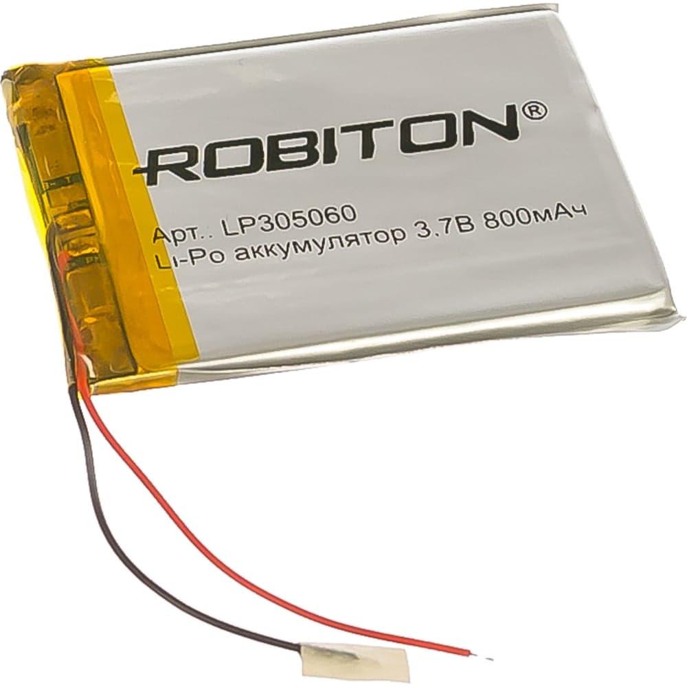 Аккумулятор ROBITON LP305060 3.7В 800mAh PK1 14071