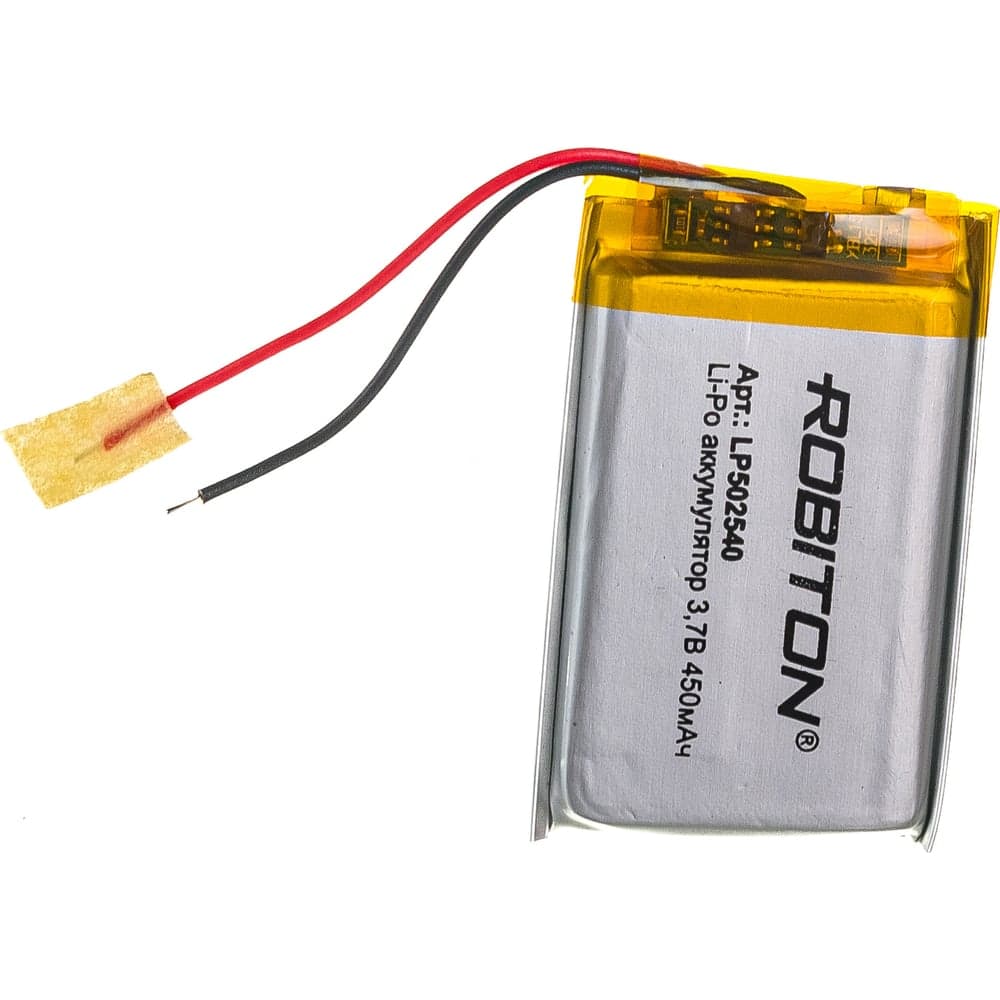 Аккумулятор ROBITON LP502540 3.7В 450mAh PK1 14074
