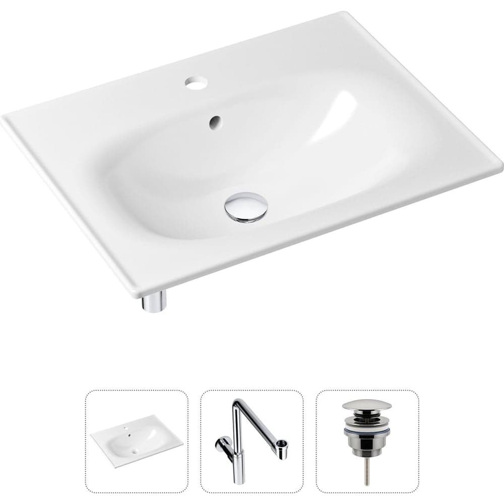 Врезная раковина для ванной Lavinia Boho Bathroom Sink в комплекте 3 в 1 21520478