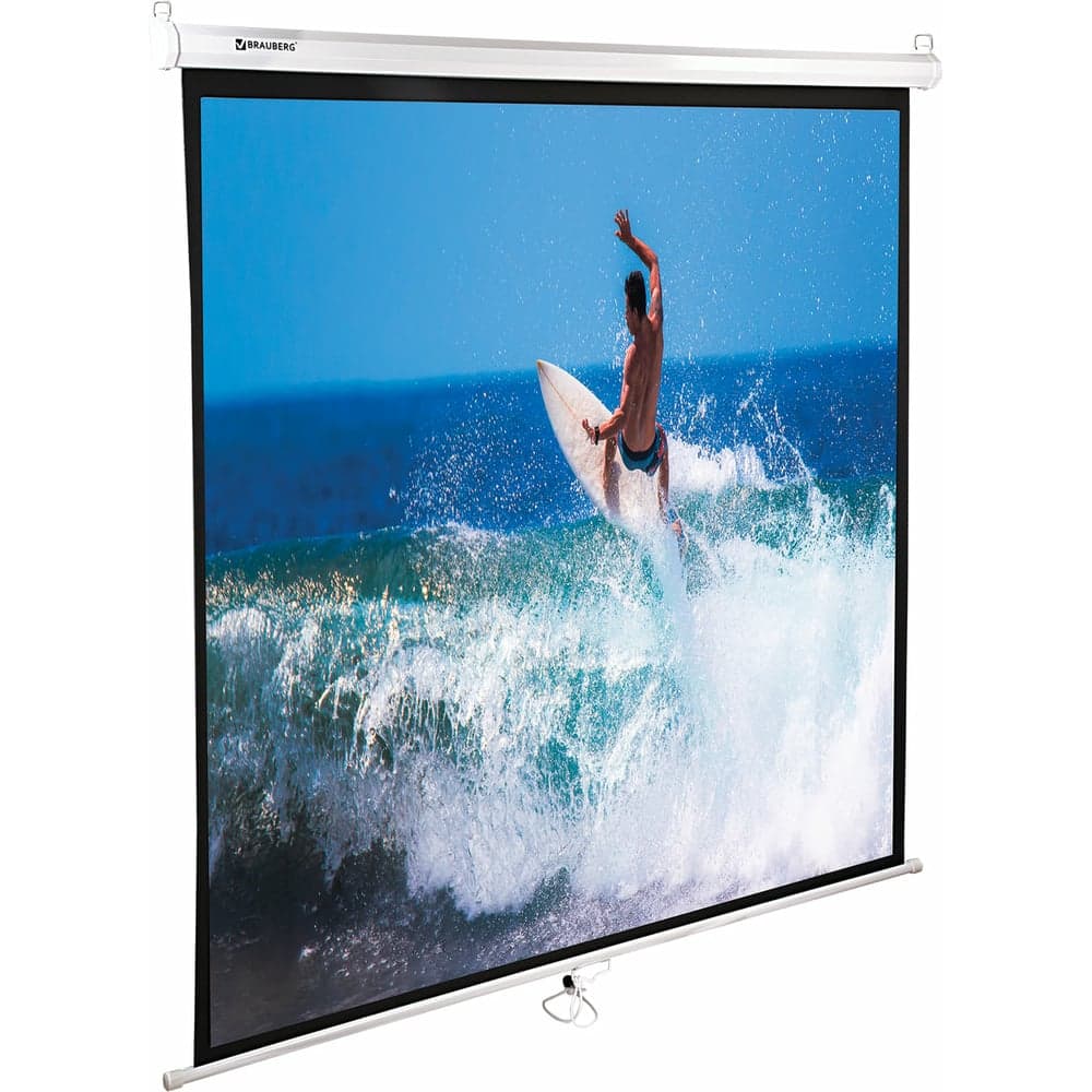 Проекционный настенный экран BRAUBERG WALL 236725