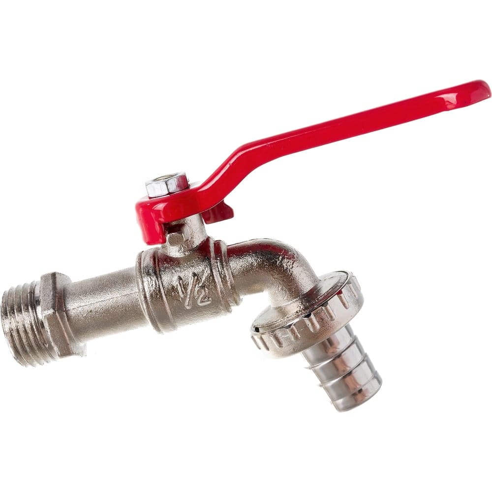 Кран водоразборный MasterProf 1/2" со штуцером 15мм., кран садовый, ручка ДС.020047.ИМ