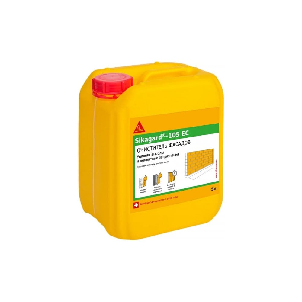 Средство для удаления высолов с фасадов зданий SIKA Gard-105 EC Канистра 5 л. 573451